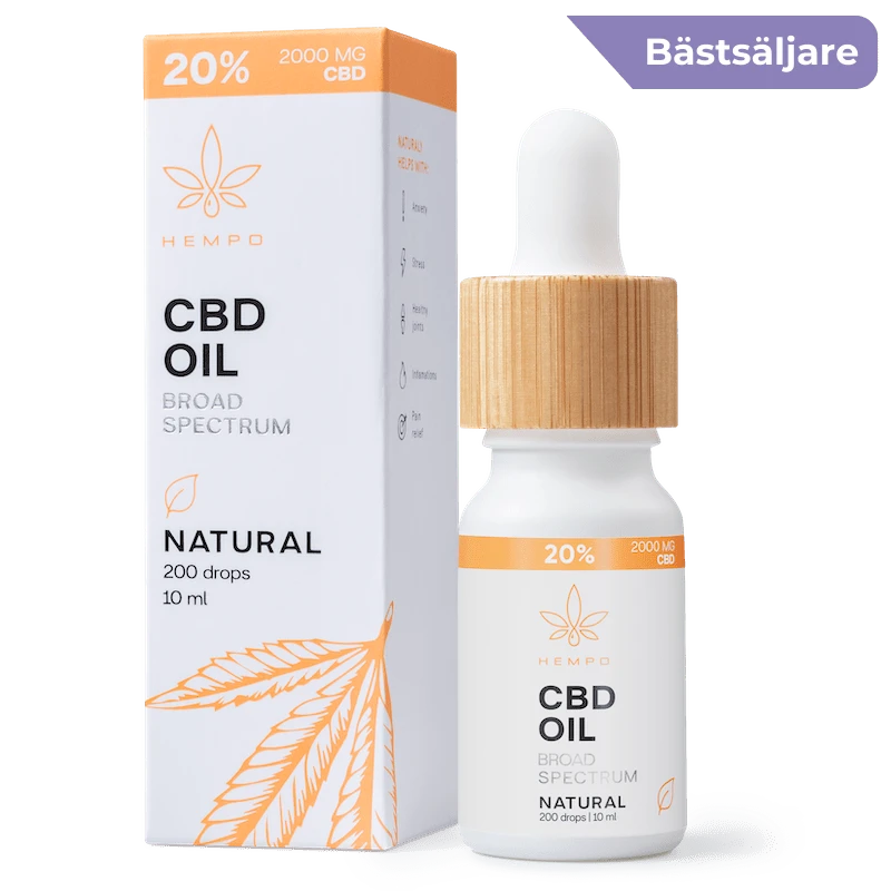 Hempo CBD olja brett spektrum 20% utan THC