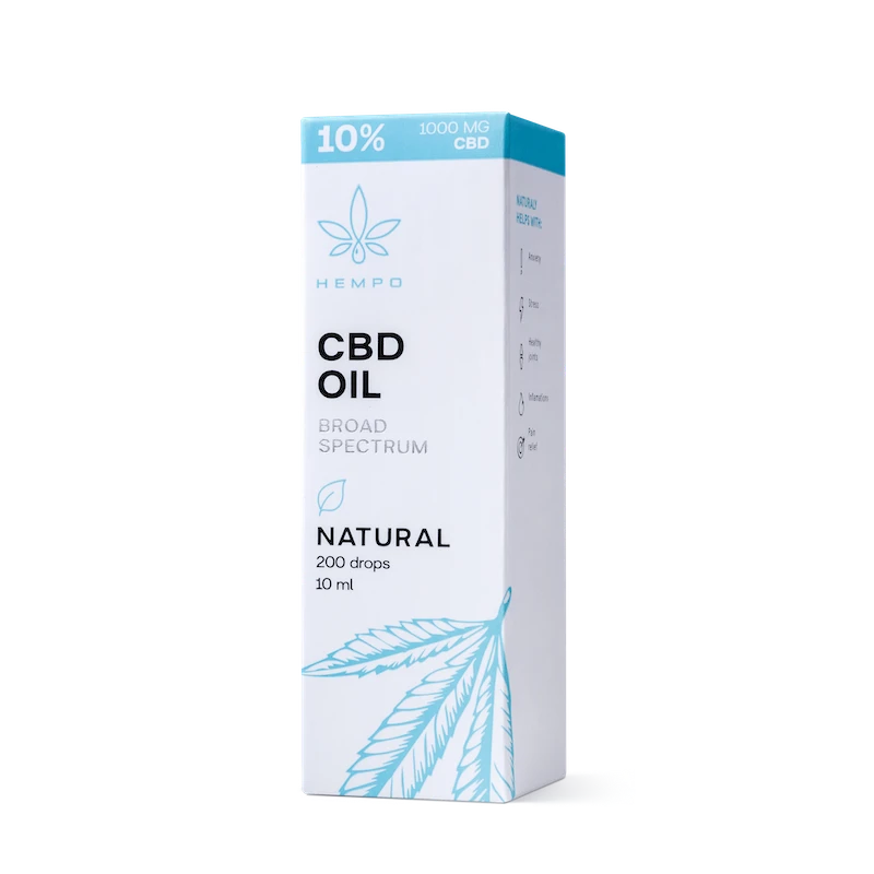 CBD olja Hempo utan THC, bredspektrum, 1000 mg