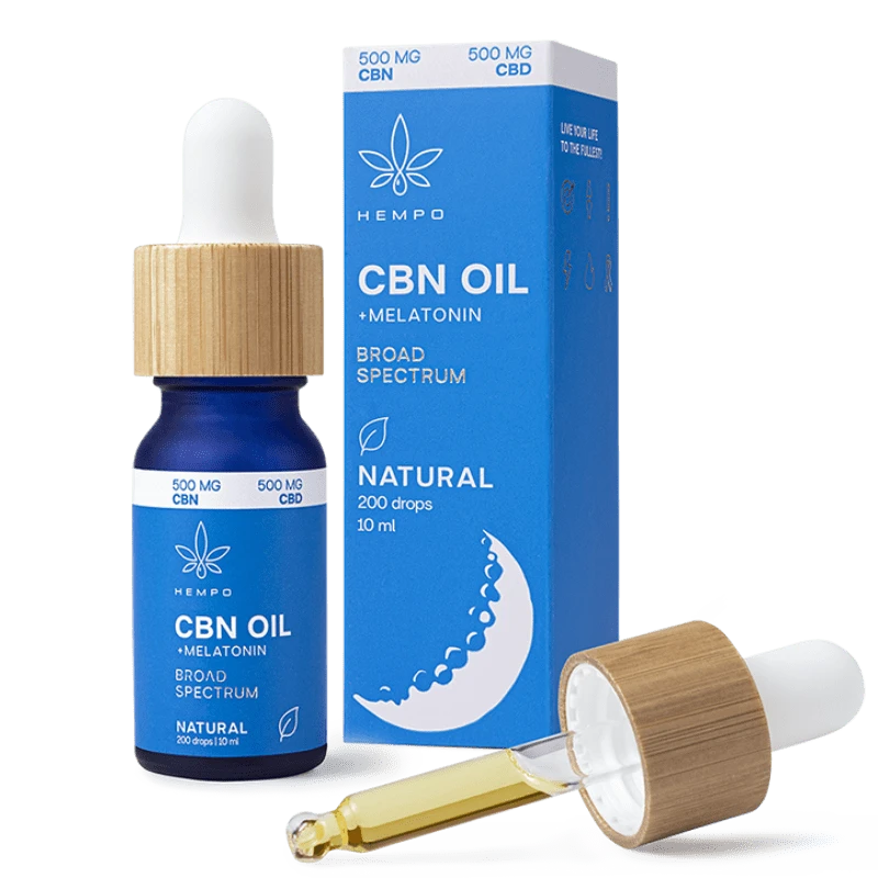 Hempo CBN olja med melatonin för sömn 10%