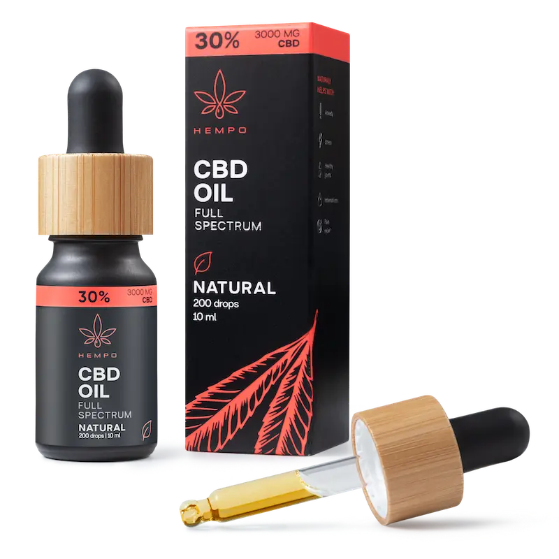 Fullspektrum CBD olja Hempo 30%