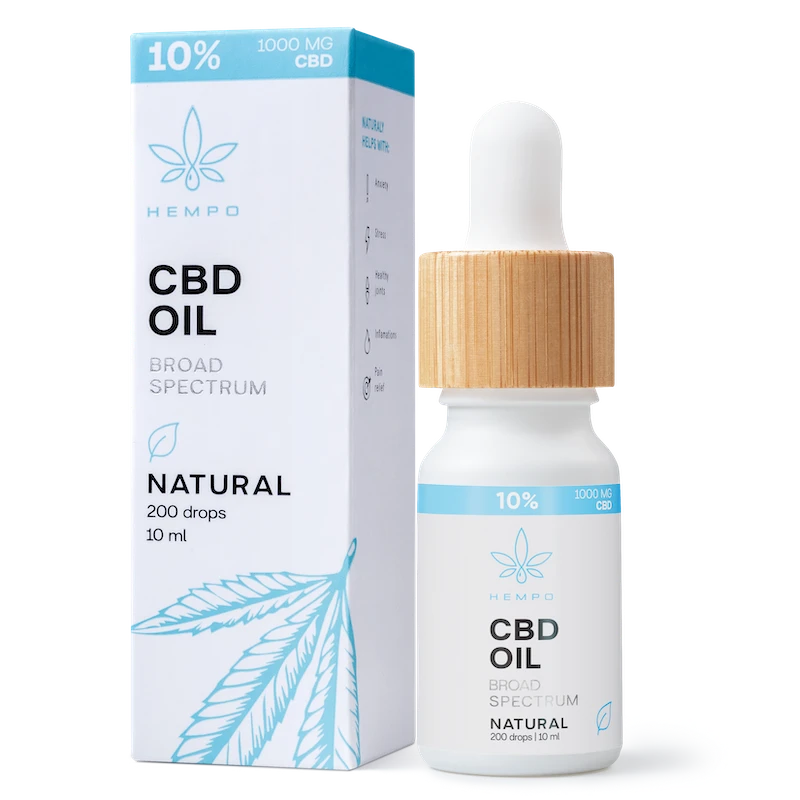Hempo CBD olja utan THC, 10%
