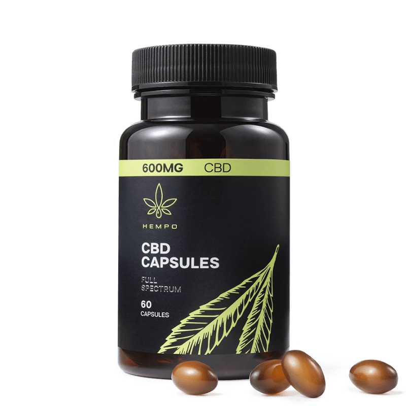 Hempo 600mg mild styrka CBD-kapslar